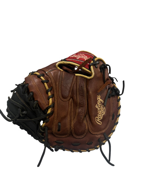Vist Large View of Product Image Which is Used Rawlings SANDLOT BB/SB Catchers RH Throw Brown 33"