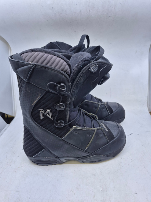 Vist Large View of Product Image Which is Used Salomon MALAMUTE Mens Snowboard Boots Black Senior 8.5