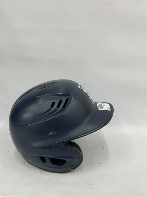Vist Large View of Product Image Which is Used Rawlings BASEBALL HELMET Batting Helmet No Mask Navy Blue SM