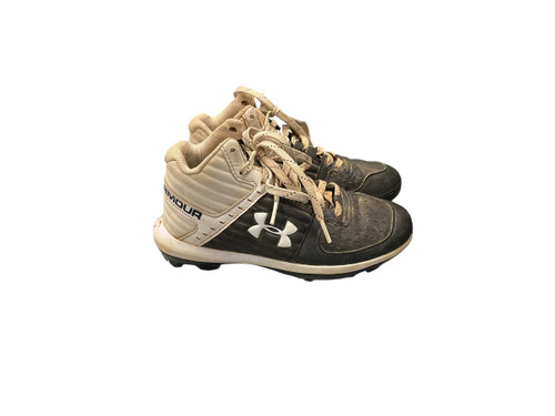 Vist Large View of Product Image Which is Used Under Armour ART 3021938-002 BB/SB Cleats Black Junior 02