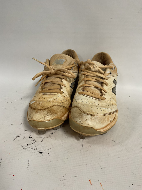 Vist Large View of Product Image Which is Used New Balance METAL CLEATS BB/SB Cleats White Senior 8.5