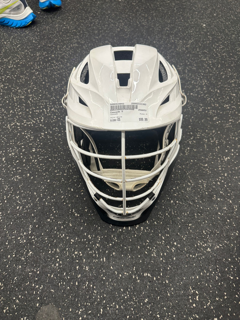 Vist Large View of Product Image Which is Used Cascade S Lacrosse Helmet White One Size