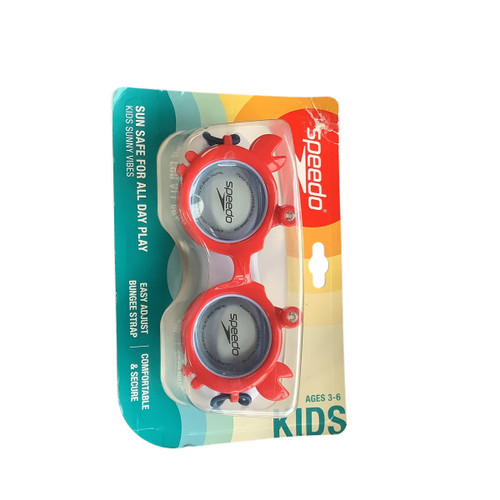 Vist Large View of Product Image Which is Used Speedo Swim Goggles Red