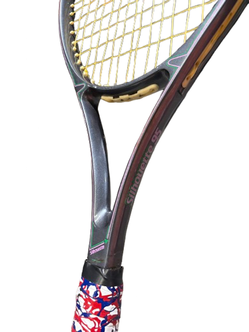 Vist Large View of Product Image Which is Used Slazenger SILHOUETTE 95 Adult Tennis Racquet Grey 4 3/8"