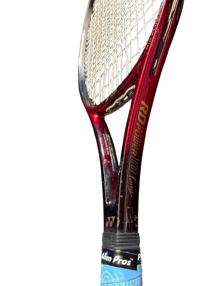 Vist Large View of Product Image Which is Used Yonex RD POWER 10 LONG Adult Tennis Racquet Maroon 4 3/8"