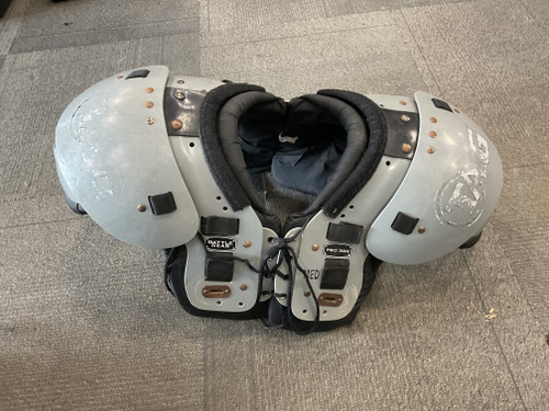 Vist Large View of Product Image Which is Used TAG BATTLE GEAR PRO 300 FB Shoulder Pads Grey MD