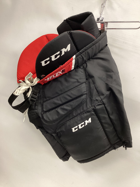 Vist Large View of Product Image Which is Used CCM YT FLEX 2 Youth Goalie Pant Black L/XL