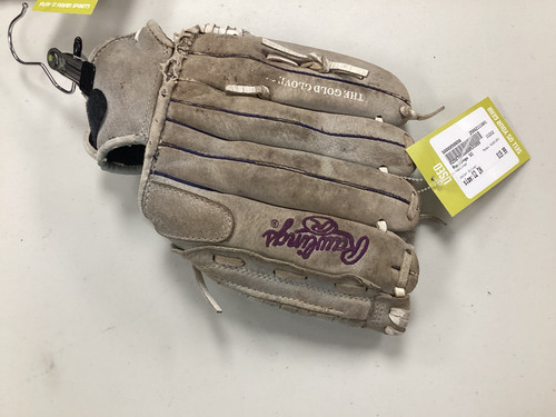 Vist Large View of Product Image Which is Used Rawlings SCSB12PU BB/SB Glove RH Throw Silver 12"