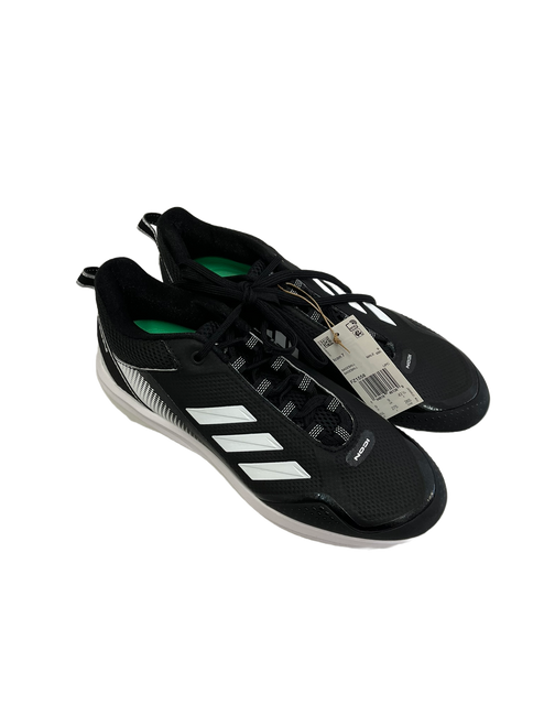 Vist Large View of Product Image Which is New Adidas Icon 7 Metal Mens 9.5 Baseball Cleats Black And White