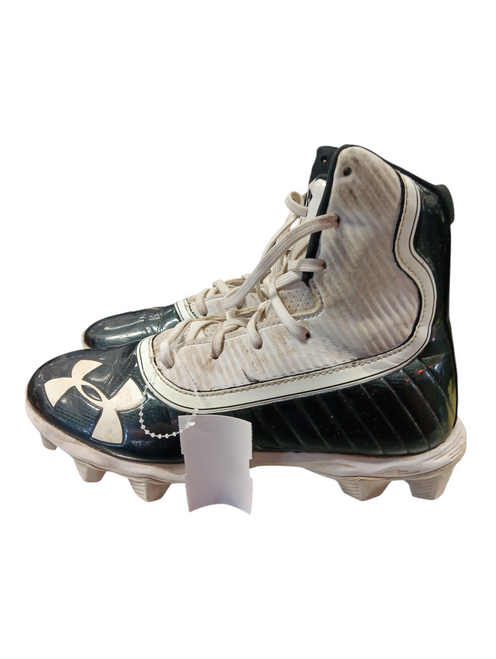 Vist Large View of Product Image Which is Used Under Armour Jr FB Cleats Black Junior 05