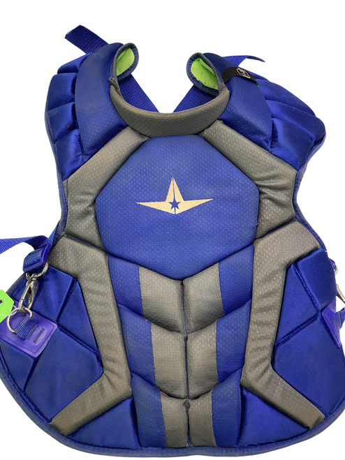 Vist Large View of Product Image Which is Used All-Star S7 CHEST PROTECTOR Catchers Chest Protector Royal Blue Adult