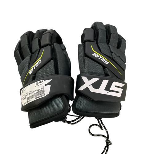 Vist Large View of Product Image Which is Used STX STALLION 200 Lacrosse Gloves Mens Black MD