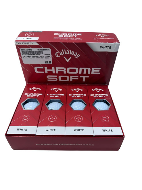 Vist Large View of Product Image Which is Used Callaway CALLAWAY CHROME SOFT DOZEN PK 12 Pack - Golf Balls