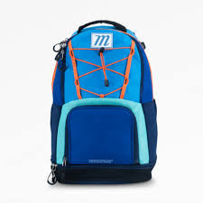 Vist Large View of Product Image Which is NEW MARUCCI BLAZR BASEBALL PLAYER BACKPACK COLUMBIA BLUE/ROYAL