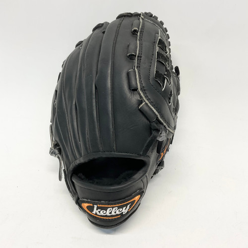 Vist Large View of Product Image Which is Used Kelley PRO BB/SB Glove RH Throw Black 11 1/4"