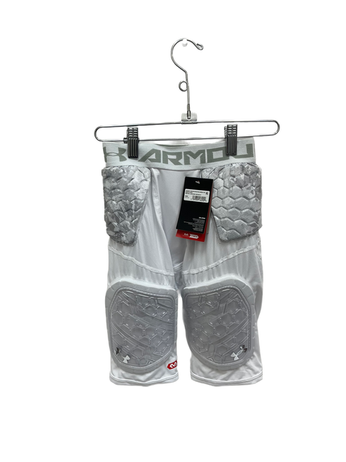 Vist Large View of Product Image Which is Used Under Armour  5 Pad Girdle  White SM