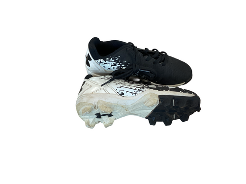 Vist Large View of Product Image Which is Used Under Armour AUTHENTIC BB/SB Cleats Black Youth 12.5