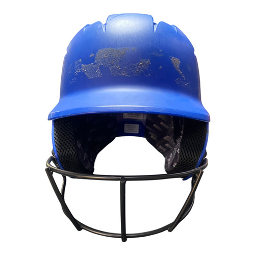 Vist Large View of Product Image Which is Used Marucci Batting Helmet w/Mask Royal Blue SM