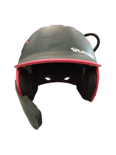 Vist Large View of Product Image Which is Used BoomBah BBH2SP-JR Batting Helmet No Mask Black One Size