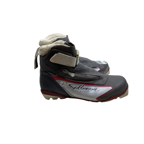 Vist Large View of Product Image Which is Used Salomon SLAM 7 PILOT Womens SNS XC Ski Boots Grey W 06.5-07 / JR 4.5-05