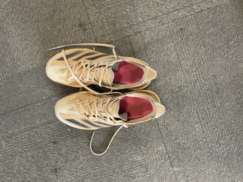 Vist Large View of Product Image Which is Used Adidas LIGHTSTRIKE PRO BB/SB Cleats White Senior 9