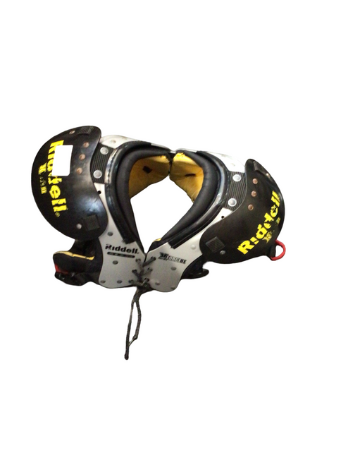 Vist Large View of Product Image Which is Used Riddell X FORCE II FB Shoulder Pads Grey MD