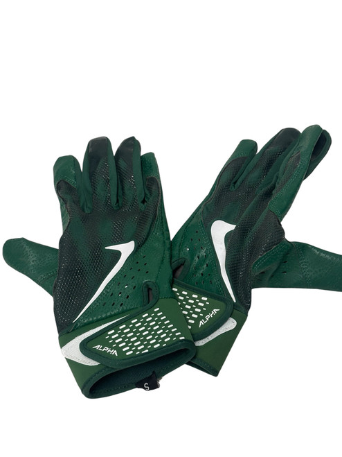 Vist Large View of Product Image Which is Used Nike ALPHA Adult Batting Gloves Green SM