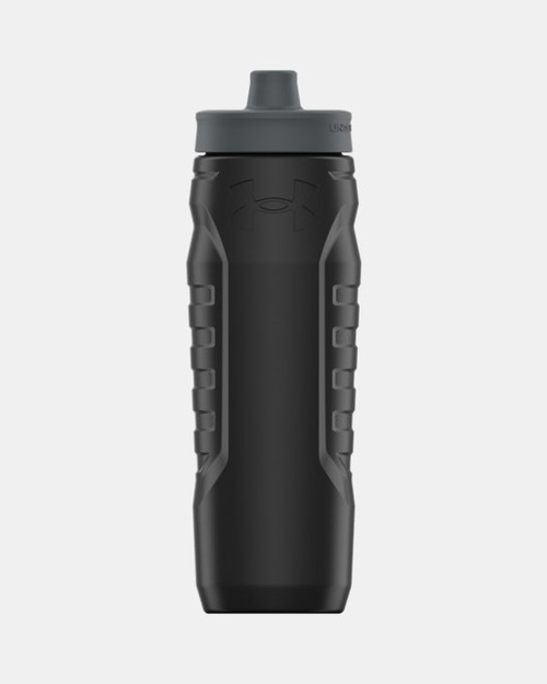 Vist Large View of Product Image Which is Under Armour Sideline Squeeze 32 oz. Black/Pitch Grey #UA70090