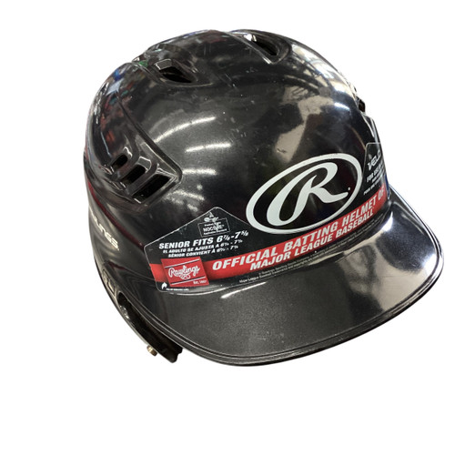 Vist Large View of Product Image Which is Used Rawlings BASEBALL HELMET Batting Helmet No Mask Black MD