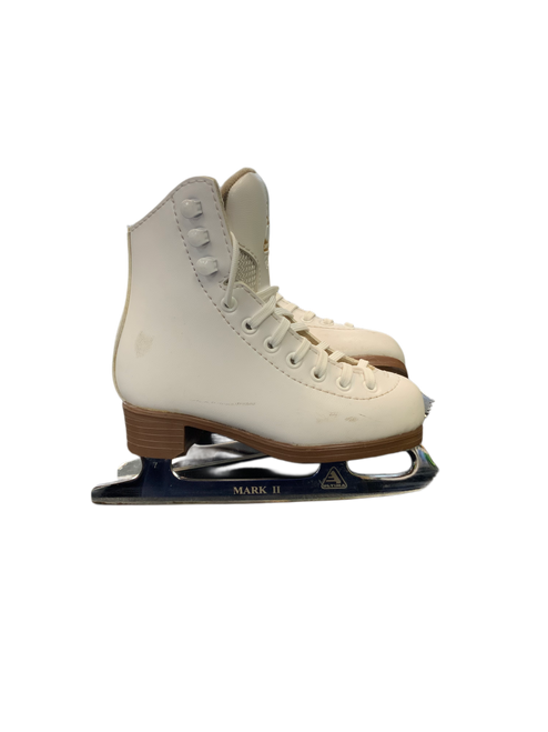 Vist Large View of Product Image Which is Used Jackson EXCEL Girls Figure Skate White Youth 10.0