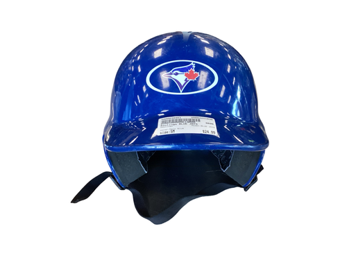 Vist Large View of Product Image Which is Used Rawlings BLUE JAYS Batting Helmet No Mask Navy Blue SM
