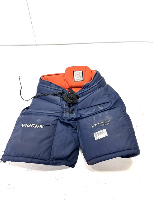 Vist Large View of Product Image Which is Used Vaughn VENTUS LT60 Junior Goalie Pant Navy Blue MD