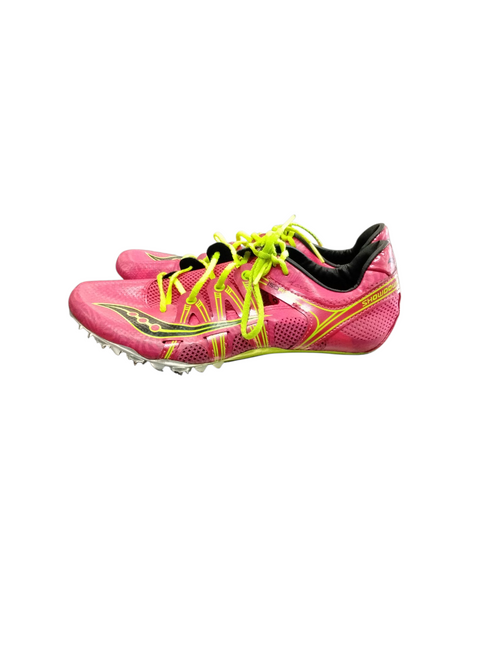 Vist Large View of Product Image Which is Used Saucony Track & Field Cleats Adult Red Senior 8.5