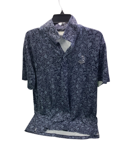 Vist Large View of Product Image Which is Used Puma PINEHURST POLO S.S. Golf Shirt M Navy Blue LG