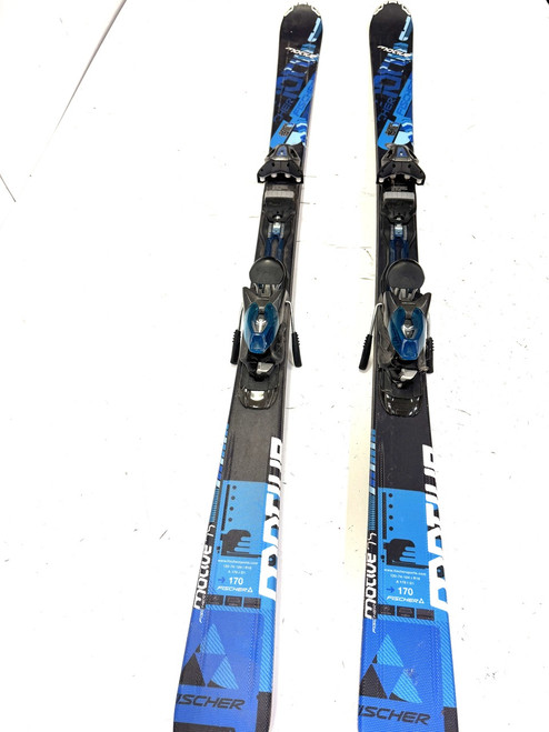 Vist Large View of Product Image Which is Used Fischer MOTIVE Mens DH Ski/Binding Black 170 cm