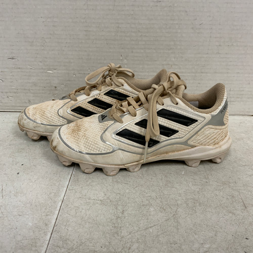 Vist Large View of Product Image Which is Used Adidas BB/SB Cleats White Junior 03.5
