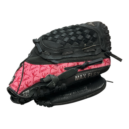 Vist Large View of Product Image Which is Used Mizuno FINCH BB/SB Glove RH Throw Black 10"