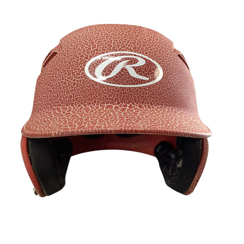 Vist Large View of Product Image Which is Used Rawlings BASEBALL HELMET Batting Helmet No Mask Red LG