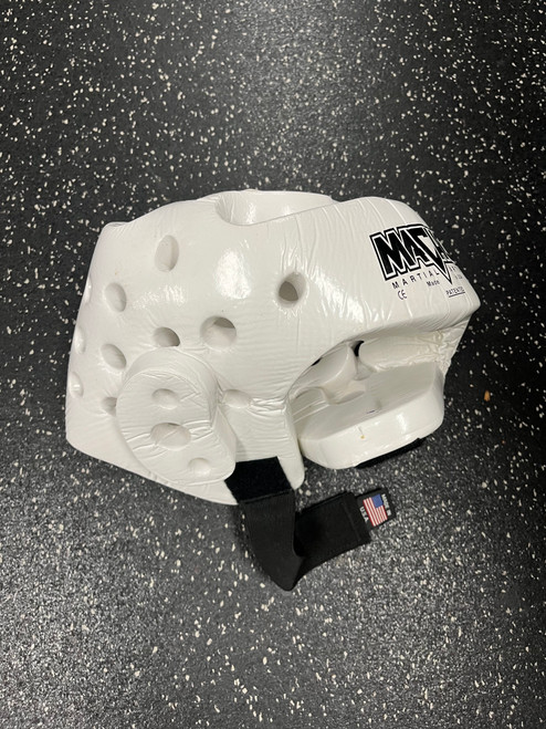 Vist Large View of Product Image Which is Used Martial Arts Head Gear White