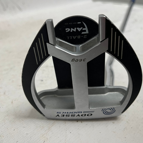 Vist Large View of Product Image Which is Used Odyssey WORKS 2-BALL FANG Mens Putter LH 35"