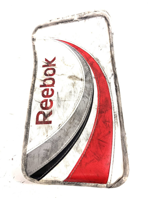 Vist Large View of Product Image Which is Used Reebok PREMIER II Senior Goalie Blocker White