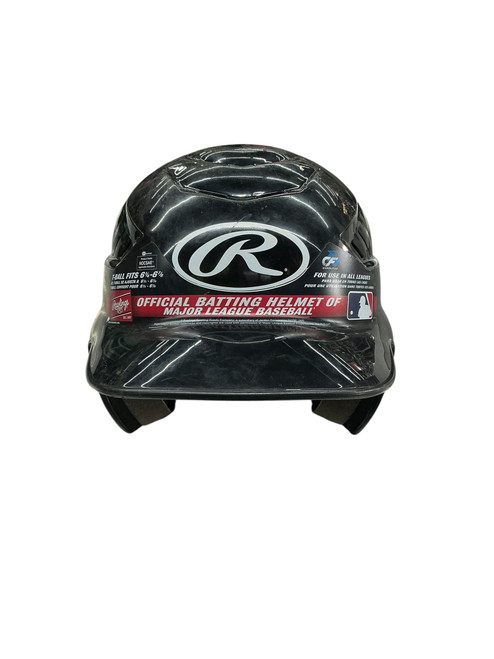 Vist Large View of Product Image Which is Used Rawlings CFTBH-R1 Batting Helmet No Mask Black SM