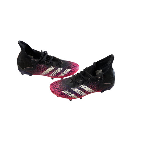 Vist Large View of Product Image Which is Used Adidas Adult Soccer Cleats Black Senior 4.5
