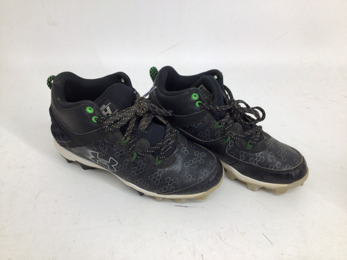 Vist Large View of Product Image Which is Used Under Armour HARPER 8 MID JR 2.5 BB/SB CLEATS BB/SB Cleats Black Junior 02.5