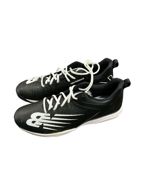 Vist Large View of Product Image Which is Used New Balance BASEBALL CLEATS BB/SB Cleats Black Senior 12