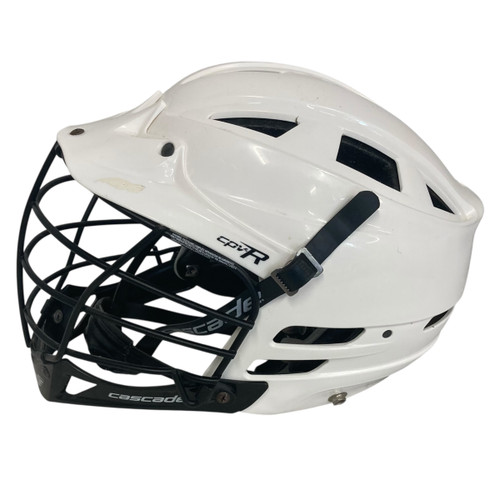 Vist Large View of Product Image Which is Used Cascade CPVR Lacrosse Helmet White M/L