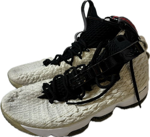 Vist Large View of Product Image Which is Used Nike LEBRON XV GRAFITTI Basketball Shoes M White Senior 12