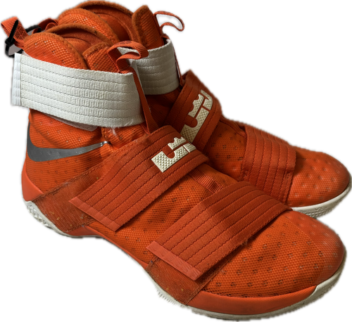 Vist Large View of Product Image Which is Used Nike LEBRON SOLDIER X Basketball Shoes M Orange Senior 11.5