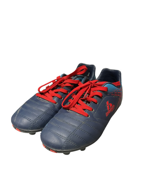Vist Large View of Product Image Which is Used Brava Soccer Turf Shoes Navy Blue Junior 03.5