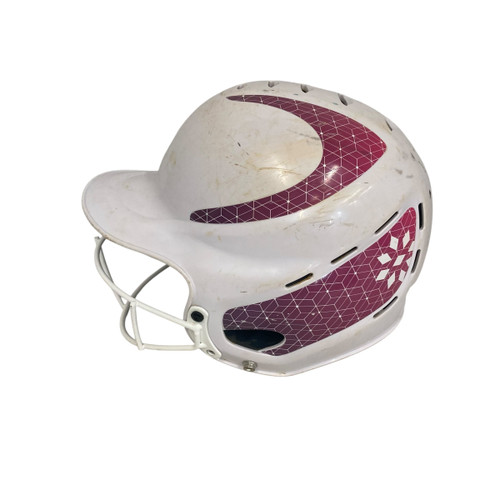 Vist Large View of Product Image Which is Used RIP-IT FP HELMET WT/PK  M/L Batting Helmet w/Mask White M/L